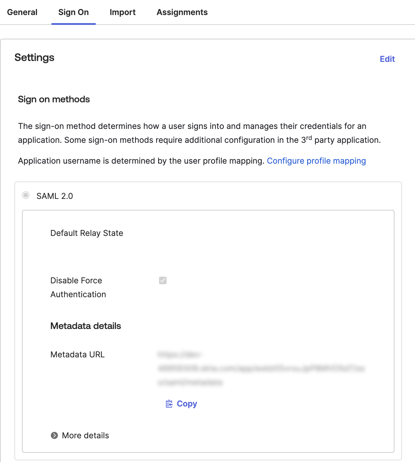 GraphOS Studio Okta integration sign on settings